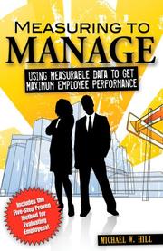 Cover of: Measuring to Manage