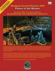 Cover of: Palace in the Wastes: An Adventure for Character Levels 6-7.