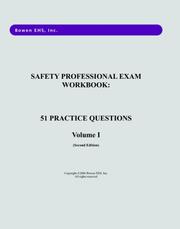 Cover of: Safety Professional Exam Workbook: 51 Practice Questions | Russell Bowen