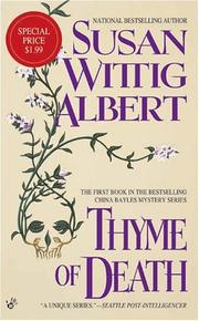 Cover of: Thyme of Death (China Bayles Mystery)