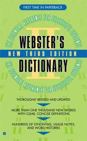 Cover of: Webster's II Dictionary (Student Edition)