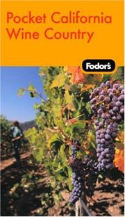 Cover of: Fodor's In Focus California Wine Country, 1st Edition (Pocket Guides)