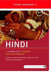 Cover of: Hindi: A Complete Course for Beginners (Book & 6 Audio CDs)