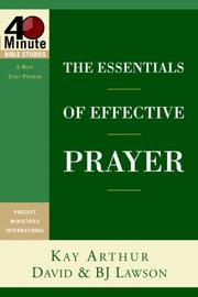 Cover of: The Essentials of Effective Prayer (40-Minute Bible Studies)