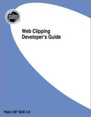 Cover of: Web Clipping Developer's Guide