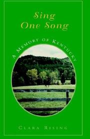 Cover of: Sing One Song