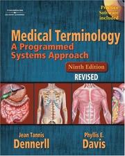 Cover of: Web Tutor Advantage On Web Ct Medical Terminology: A Programmed Systems Approach by Jean Tannis Dennerll, Phyllis E. Davis