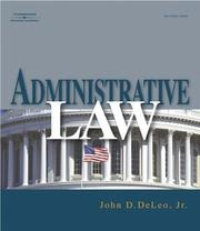 Cover of: Administrative Law by John D. DeLeo