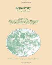 Cover of: Ergativity: Emerging Issues