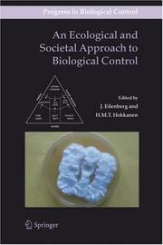 Cover of: An Ecological and Societal Approach to Biological Control (Progress in Biological Control) by 