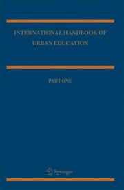 Cover of International Handbook of Urban Education