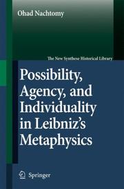 Cover of: Possibility, Agency, and Individuality in Leibniz