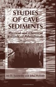 Cover of: Studies of Cave Sediments | 