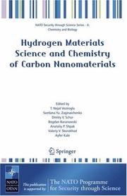 Cover of: Hydrogen Materials Science and Chemistry of Carbon Nanomaterials (NATO Science for Peace and Security Series A: Chemistry and Biology)