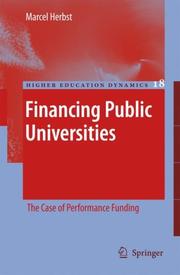 Cover of: Financing Public Universities | Marcel Herbst