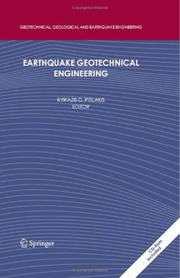 Cover of: Earthquake Geotechnical Engineering: 4th International Conference on Earthquake Geotechnical Engineering - Invited Lectures (Geotechnical, Geological, ... Geological, and Earthquake Engineering)