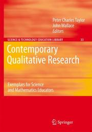 Cover of: Contemporary Qualitative Research: Exemplars for Science and Mathematics Educators (Science & Technology Education Library)