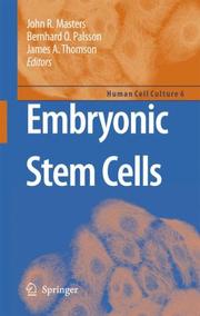 Cover of: Embryonic Stem Cells (Human Cell Culture) (Human Cell Culture)