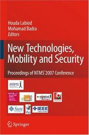 Cover of: New Technologies, Mobility and Security by 