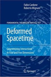 Cover of: Deformed Spacetime by Fabio Cardone, Roberto Mignani
