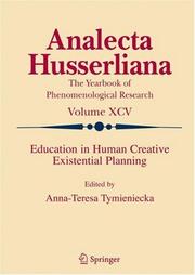Cover of: Education in Human Creative Existential Planning (Analecta Husserliana) (Analecta Husserliana)