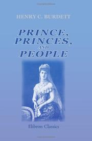 Cover of: Prince, Princess, and People by Henry Charles Burdett