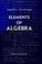 Cover of: Elements of Algebra