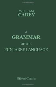 Cover of: Grammar of the Punjabee Language