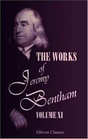 Cover of: The Works of Jeremy Bentham by Jeremy Bentham