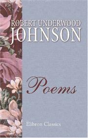 Cover of: Poems by Robert Underwood Johnson