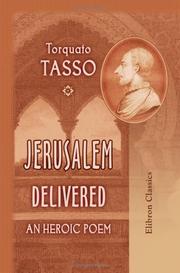 Cover of: Jerusalem delivered by Torquato Tasso