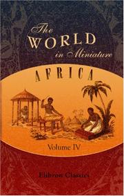 Cover of: The World in Miniature. Africa | Author unknown