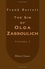 Cover of: The Sin of Olga Zassoulich: Volume 1