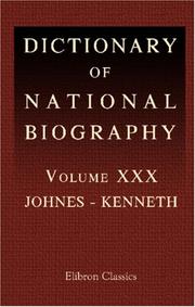 Cover of: Dictionary of National Biography | Author unknown