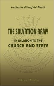 Cover of: The Salvation Army in Relation to the Church and State by Catherine Booth