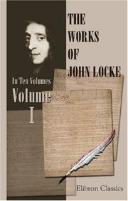 Cover of: The Works of John Locke | John Locke
