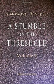 Cover of: A Stumble on the Threshold by James Payn, James Payn