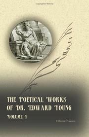 Cover of: The Poetical Works of Dr. Edward Young by Edward Young