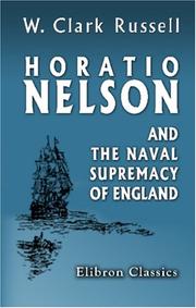 Cover of Horatio Nelson and the naval supremacy of England