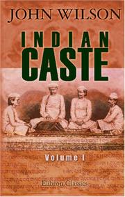 Cover of: Indian Caste | John Wilson