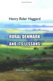 Cover of: Rural Denmark and Its Lessons by H. Rider Haggard