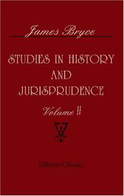 Cover of: Studies in history and jurisprudence: Volume 2
