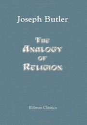 The analogy of religion by Joseph Butler