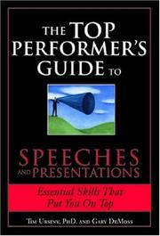 Cover of: The Top Performers Guide to Speeches and Presentations (Top Performers Guide to)