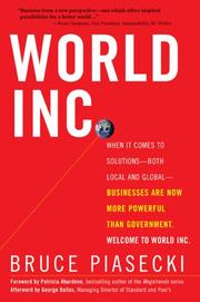 Cover of: World, Inc. by Bruce Piasecki