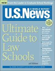 Cover of: U.S. News Ultimate Guide to Law Schools, 3E (U.S. News Ultimate Guide to Law Schools) by Staff of U.S.News & World Report, Anne McGrath