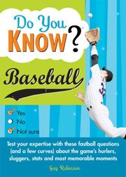 Cover of: Do You Know Baseball? (Do You Know?)