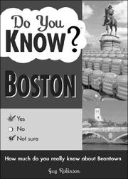 Cover of: Do You Know Boston? (Do You Know?)