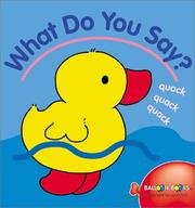 Cover of: What Do You Say?