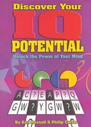 Cover of: Discover Your IQ Potential by Kenneth A. Russell, Philip J. Carter